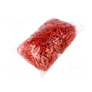 Rubber bands | Width: 3mm | Thick: 1.5mm | rubber | red | Ø: 60mm | 1kg