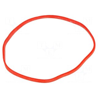 Rubber bands | Width: 3mm | Thick: 1.5mm | rubber | Colour: red | Ø: 70mm