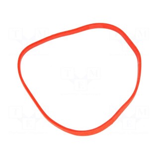 Rubber bands | Width: 3mm | Thick: 1.5mm | rubber | Colour: red | Ø: 80mm