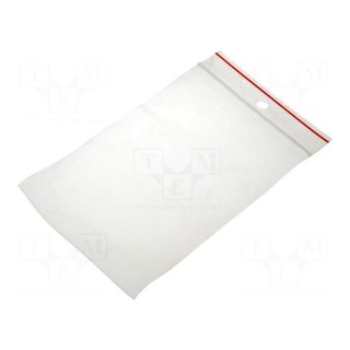Self-seal bag | L: 120mm | Width: 80mm | Thick: 40um | polyetylene