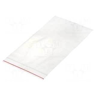 Self-seal bag | L: 250mm | Width: 150mm | Thick: 40um | polyetylene