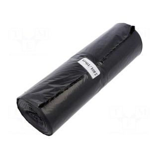 Trash bags | LDPE | Colour: black | 10pcs | 240l