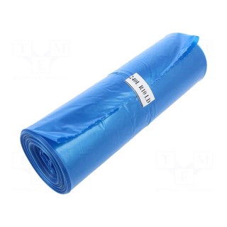 Trash bags | LDPE | Colour: blue | 10pcs | 240l