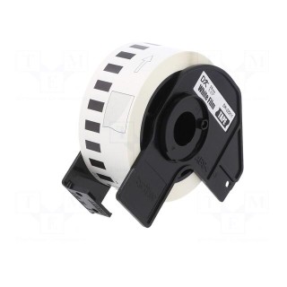 Foil tape | 29mm | 15.24m | white | Character colour: black | glued