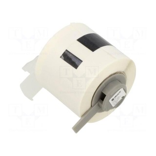 Self-laminating cable label | 25.4mm | white | H: 30mm