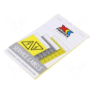 Safety sign | acrylic,self-adhesive folie | W: 50mm | H: 50mm | yellow