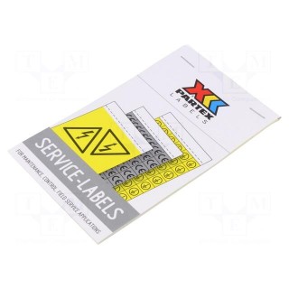 Safety sign | acrylic,self-adhesive folie | W: 75mm | H: 75mm | yellow
