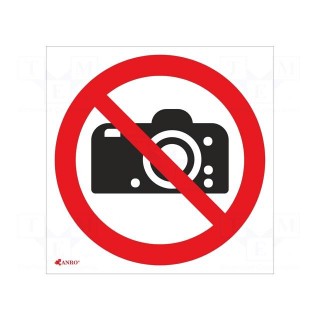 Safety sign | prohibitory | Mat: self-adhesive folie | W: 200mm