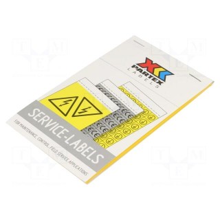 Safety sign | self-adhesive folie | W: 26.3mm | H: 120mm | yellow