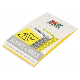 Safety sign | self-adhesive folie | W: 40mm | H: 79mm | yellow