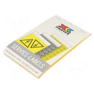 Safety sign | self-adhesive folie | W: 53mm | H: 77mm | yellow