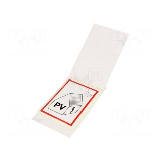 Safety sign | self-adhesive folie | W: 78mm | H: 108mm | white