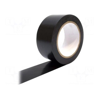 Tape: marking | black | L: 33m | W: 50mm | self-adhesive | Thk: 0.15mm