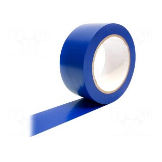 Tape: marking | blue | L: 33m | W: 50mm | self-adhesive | Thk: 0.15mm
