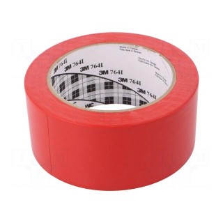 Tape: marking | red | L: 33m | W: 50mm | V: self-adhesive