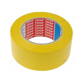 Tape: marking | yellow | L: 33m | W: 50mm | self-adhesive | Thk: 180um