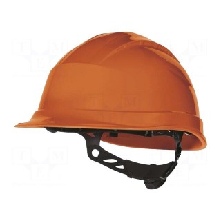 Protective helmet | adjustable | Size: 53÷63mm | orange | -30÷50°C
