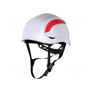 Protective helmet | adjustable,vented,with 3-point chin strap