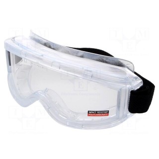 Safety goggles | Lens: transparent | Protection class: B
