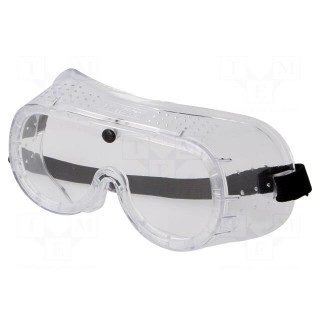 Safety goggles | Lens: transparent | Protection class: S