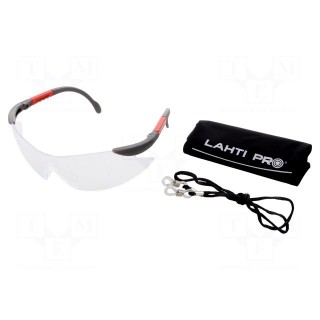 Safety spectacles | Lens: transparent | Features: regulated