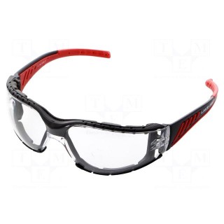 Safety spectacles | Lens: transparent | Resistance to: UV rays
