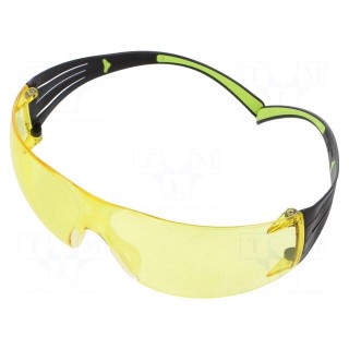 Safety spectacles | Lens: yellow | Classes: 1 | 19g