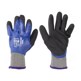 Protective gloves | Size: 10,XL | blue | latex,polyester