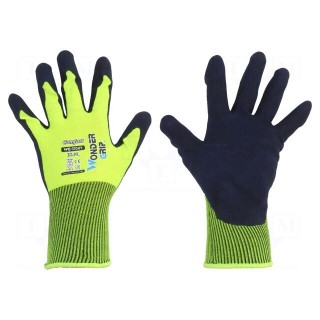Protective gloves | Size: 10,XL | yellow | polyester | Comfort