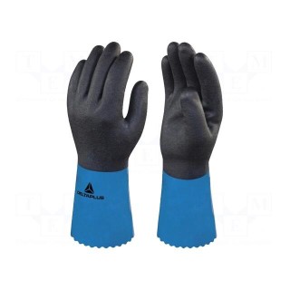 Protective gloves | Size: 11 | light-blue | acrylic,latex,polyamide