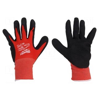 Protective gloves | Size: 11,XXL | black/red