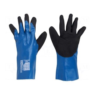 Protective gloves | Size: 11,XXL | blue | HPPE,nitryl,polyester