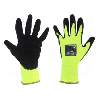 Protective gloves | Size: 11,XXL | green (light) | polyester | Opty