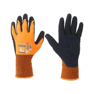 Protective gloves | Size: 11,XXL | orange | polyester | Comfort