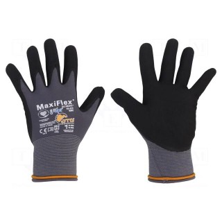 Protective gloves | Size: 8 | grey-black | MaxiFlex® Ultimate™