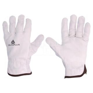 Protective gloves | Size: 8 | natural leather | FBN49