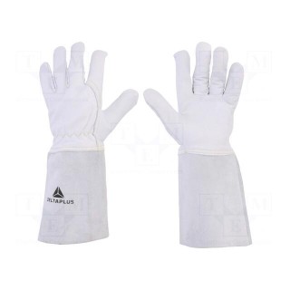 Protective gloves | Size: 8 | natural leather | TIG15K