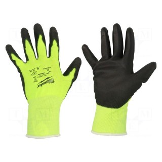 Protective gloves | Size: 8,M | Resistance to: cutting | warning