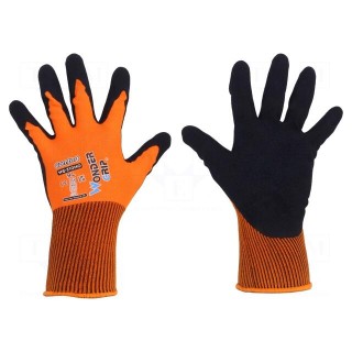 Protective gloves | Size: 9,L | orange | polyester | Comfort