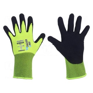 Protective gloves | Size: 9,L | yellow | polyester | Comfort