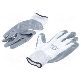 Protective gloves | Size: L | grey-black | Resistance to: abrasion