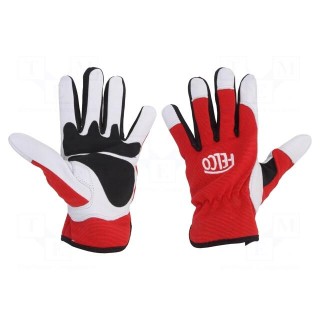 Protective gloves | Size: L | leather,spandex