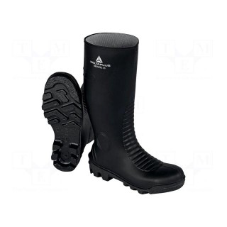 Boots | Size: 44 | black | PVC | high,with metal toecap