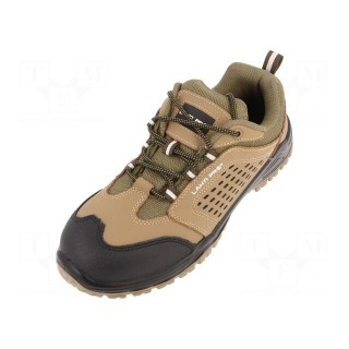 Shoes | Size: 44 | beige-black | leather | with metal toecap