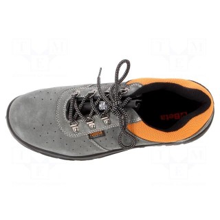 Shoes | Size: 45 | grey-black | leather | with metal toecap | 7246E