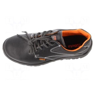 Shoes | Size: 46 | black | leather | with metal toecap | 7241EN