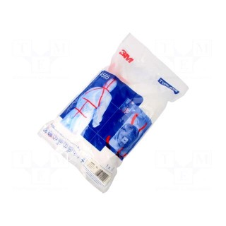 Protective coverall | Size: XL | white | 4565 | with red seams