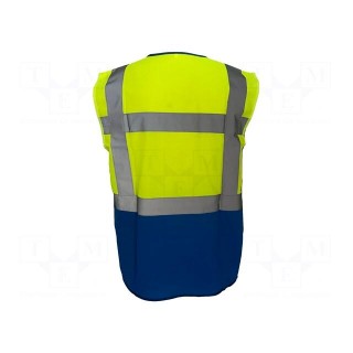 Reflection waistcoat | Size: XXXL | yellow-blue | warning