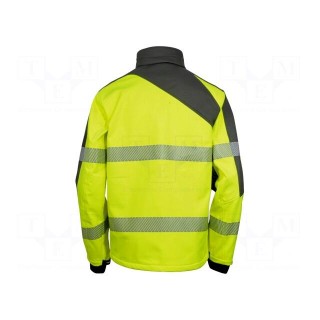 Softshell jacket | Size: XXL | fluorescent yellow-grey | warning