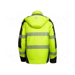 Softshell jacket | Size: M | fluorescent yellow-grey | warning